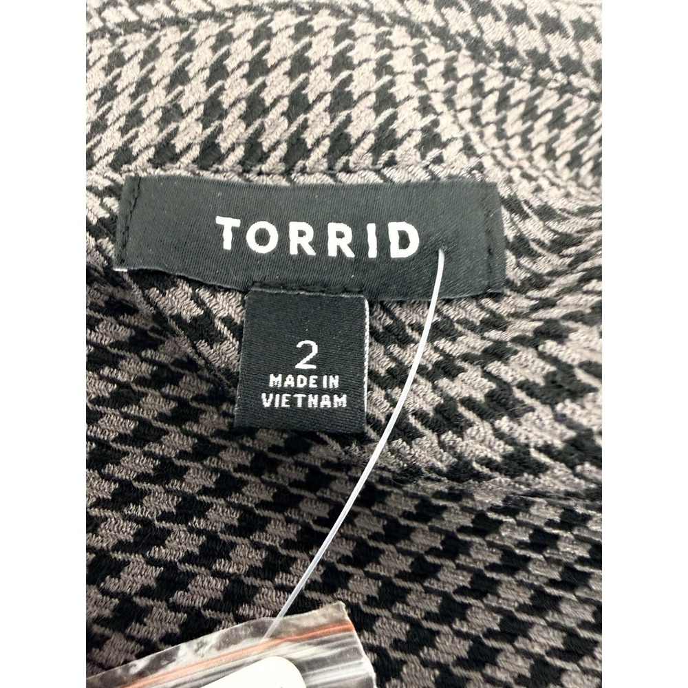 Torrid Houndstooth Tweed New Casual Blazer Women's 2X -18/20 Office Career #64 - Picture 8 of 10